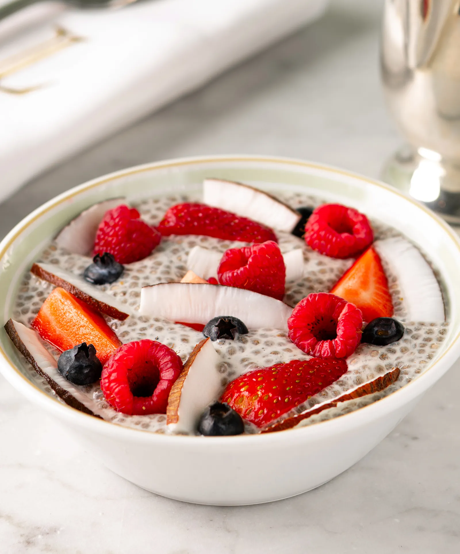 Red Fruit Chia Pudding